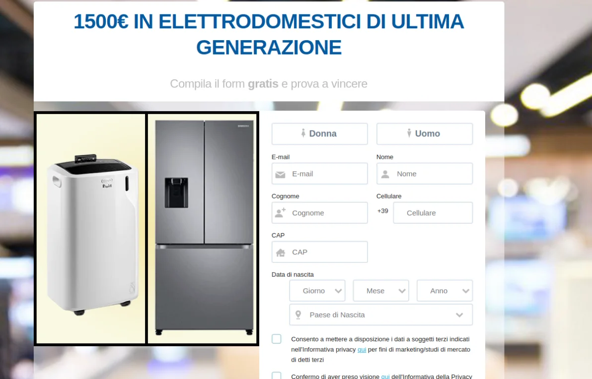 Shopping - €1000 home appliances